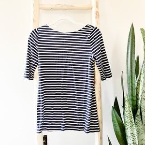 Gap blue and white too size s scoop back